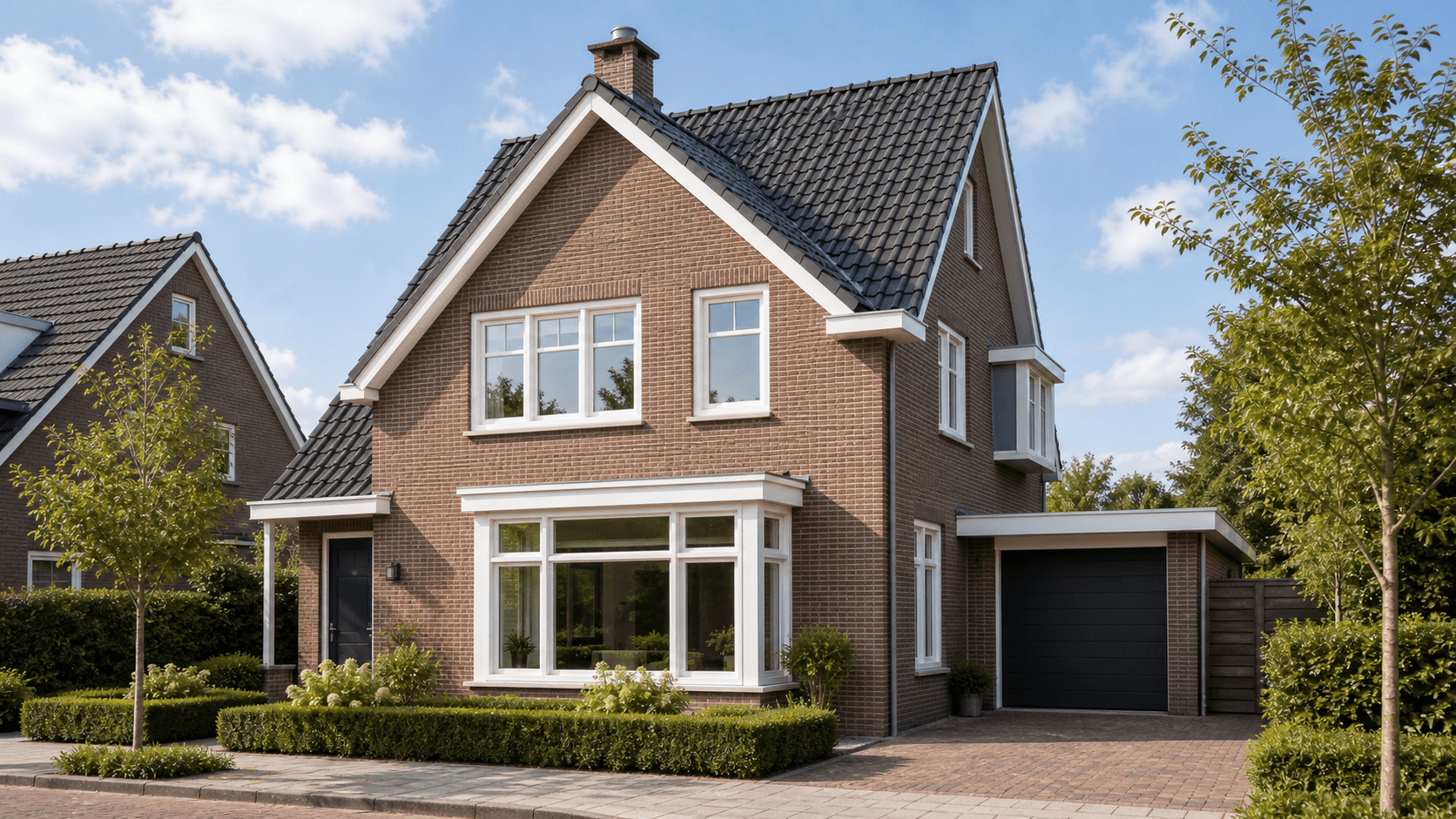 Family home with PVC windows