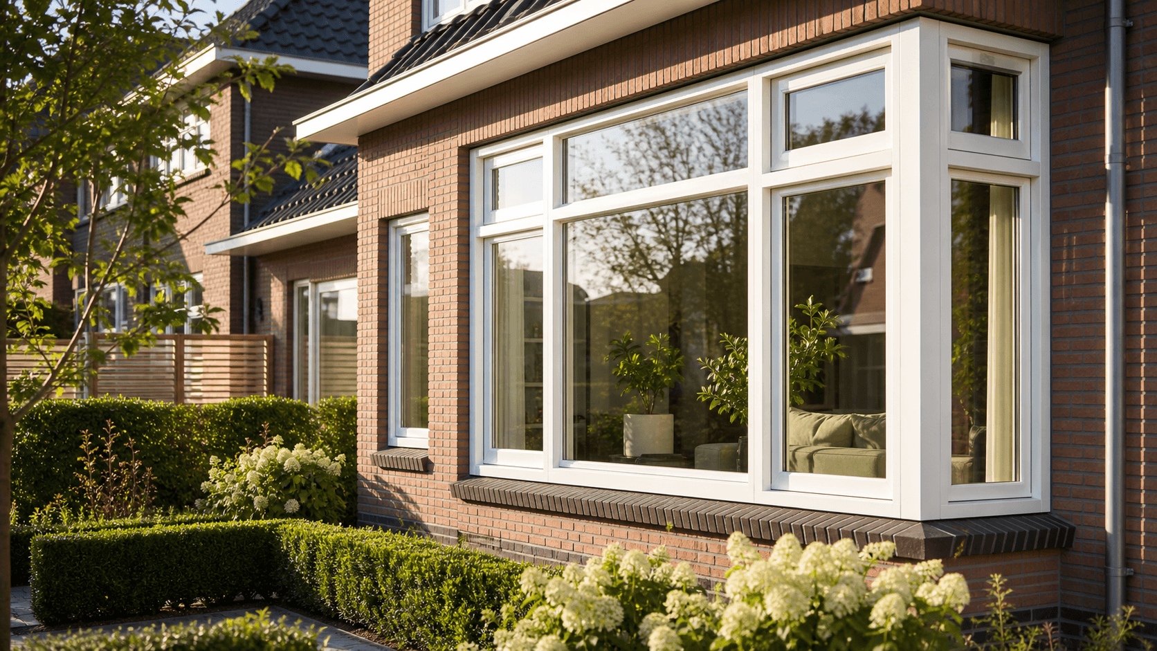 Modern home with PVC windows